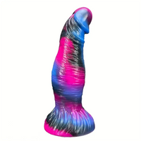 8.07in Egg-free Fat Body Silicone Monster Soft Dildo Suction Cup Base