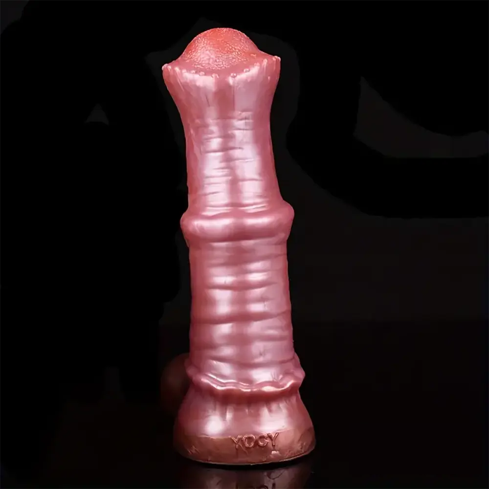 8.07in Fantasy Animal Horse Penis Soft Silicone Sleeve For Enlargement