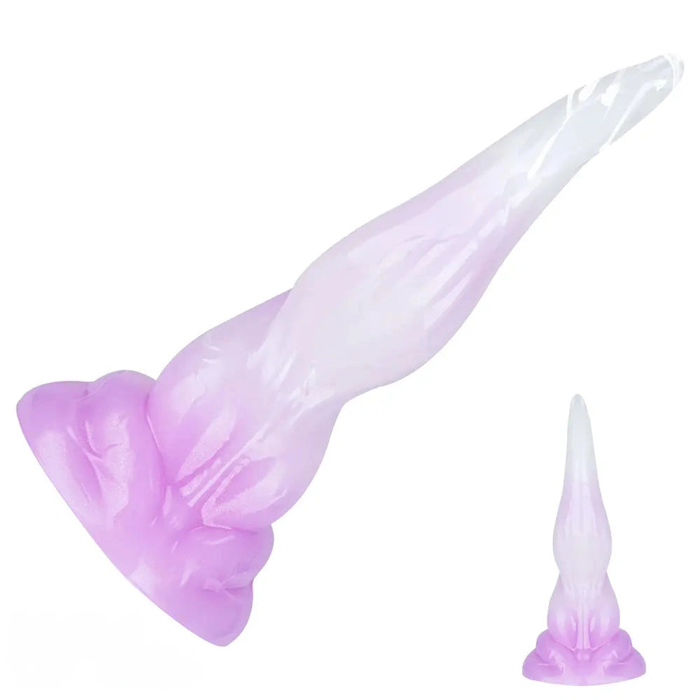 8.07in Fantasy Animal Monster Silicone Big Dildo with Suction Cup Base