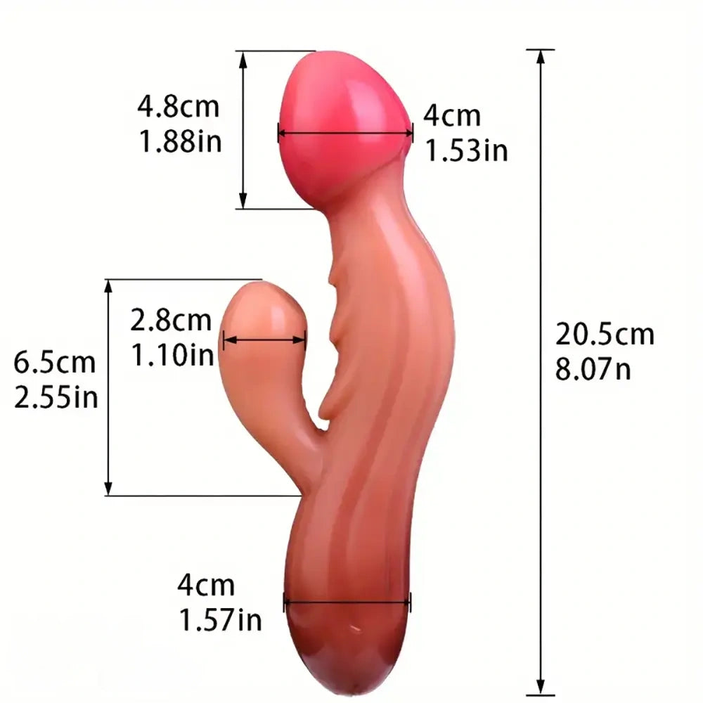 8.07in Fantasy Big Dildo Adult Sex Toy Female Anal Tease Adult Soft Toy