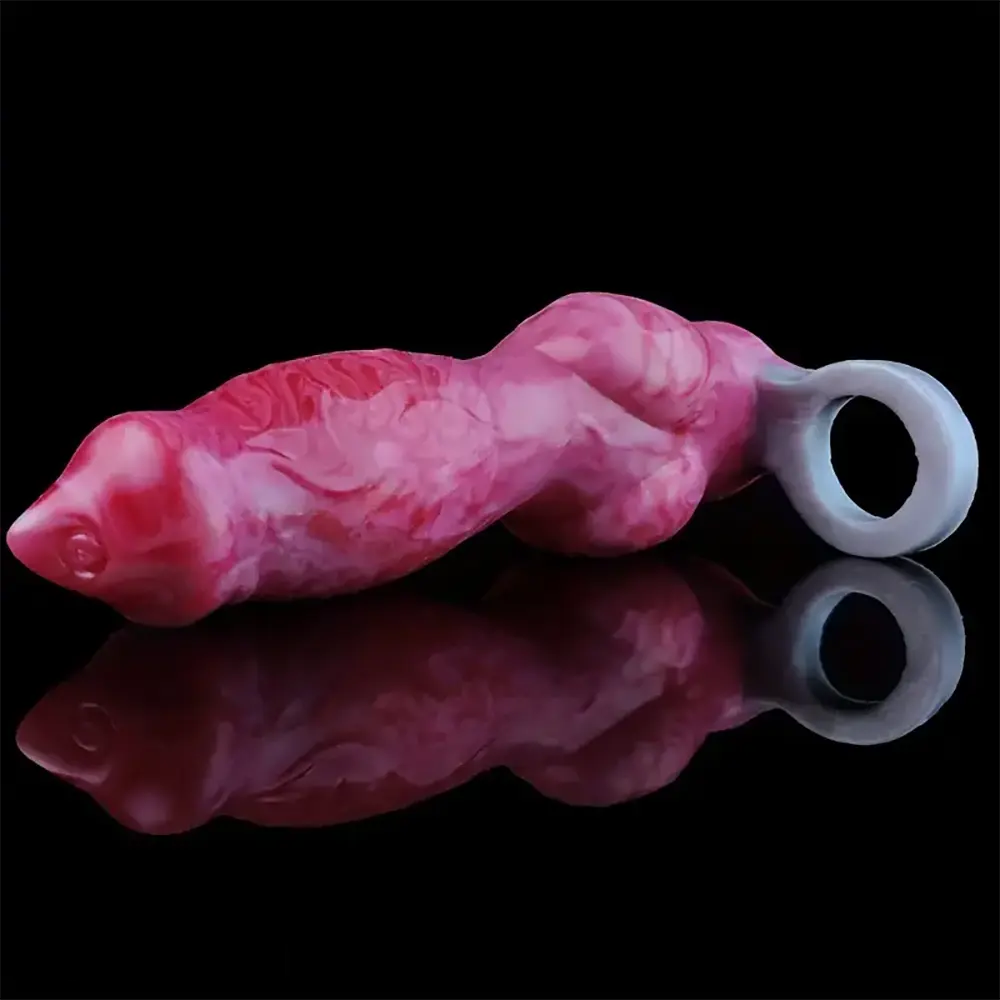 8.07in Fantasy Penis Sheath Dog Hollow Sleeve Knot Hollow Dildo