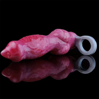 8.07in Fantasy Penis Sheath Dog Hollow Sleeve Knot Hollow Dildo