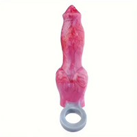 8.07in Fantasy Penis Sheath Dog Hollow Sleeve Knot Hollow Dildo
