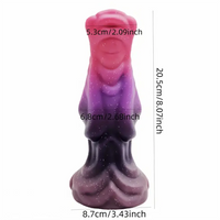 8.07in Fantasy Silicone Soft Big Dildo Monster Thick Penis Anal Vagina Toy