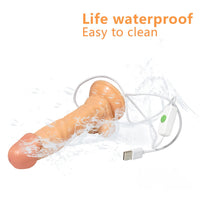 8.07in Flexible 11 Vibrating Modes Swing Dildo Adult Toy With Wire