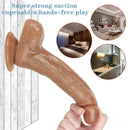 8.07in Forced Dildo Deepthroat Real Silicone Sex Toy