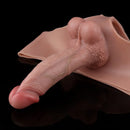 8.07in Hollow Penis Dildo Sleeve Silicone Soft Pants For Penis Thicken Supplies