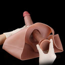 8.07in Hollow Penis Dildo Sleeve Silicone Soft Pants For Penis Thicken Supplies