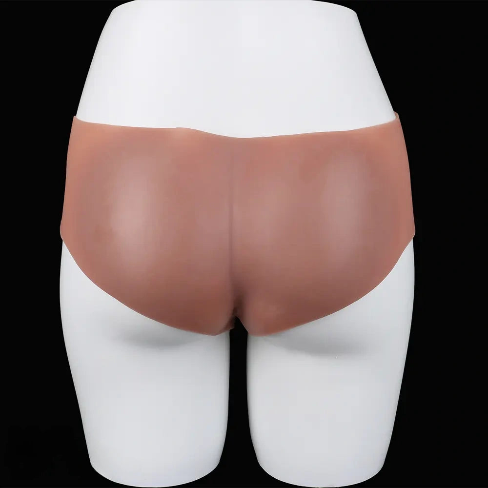 8.07in Hollow Penis Dildo Sleeve Silicone Soft Pants For Penis Thicken Supplies