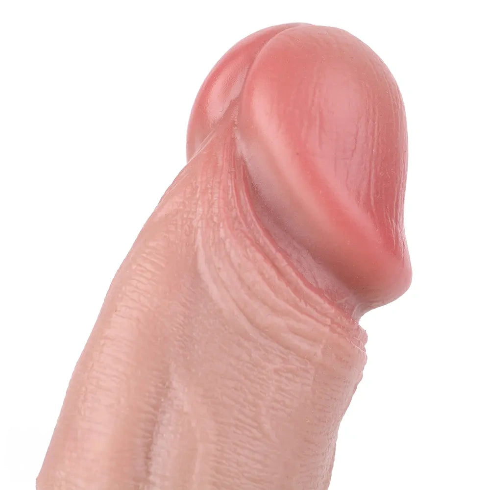8.07in Hollow Penis Dildo Sleeve Silicone Soft Pants For Penis Thicken Supplies