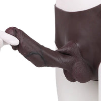 8.07in Hollow Strap on Dildo Panty Silicone Soft Sex Toy For Women