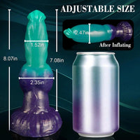 8.07in Knot Fantasy Inflatable Dildo With Suction Cup Women Masturbator