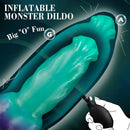 8.07in Knot Fantasy Inflatable Dildo With Suction Cup Women Masturbator