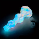 8.07in Luminous Squirting Knot Animal Big Silicone Soft Dildo For Anal Play