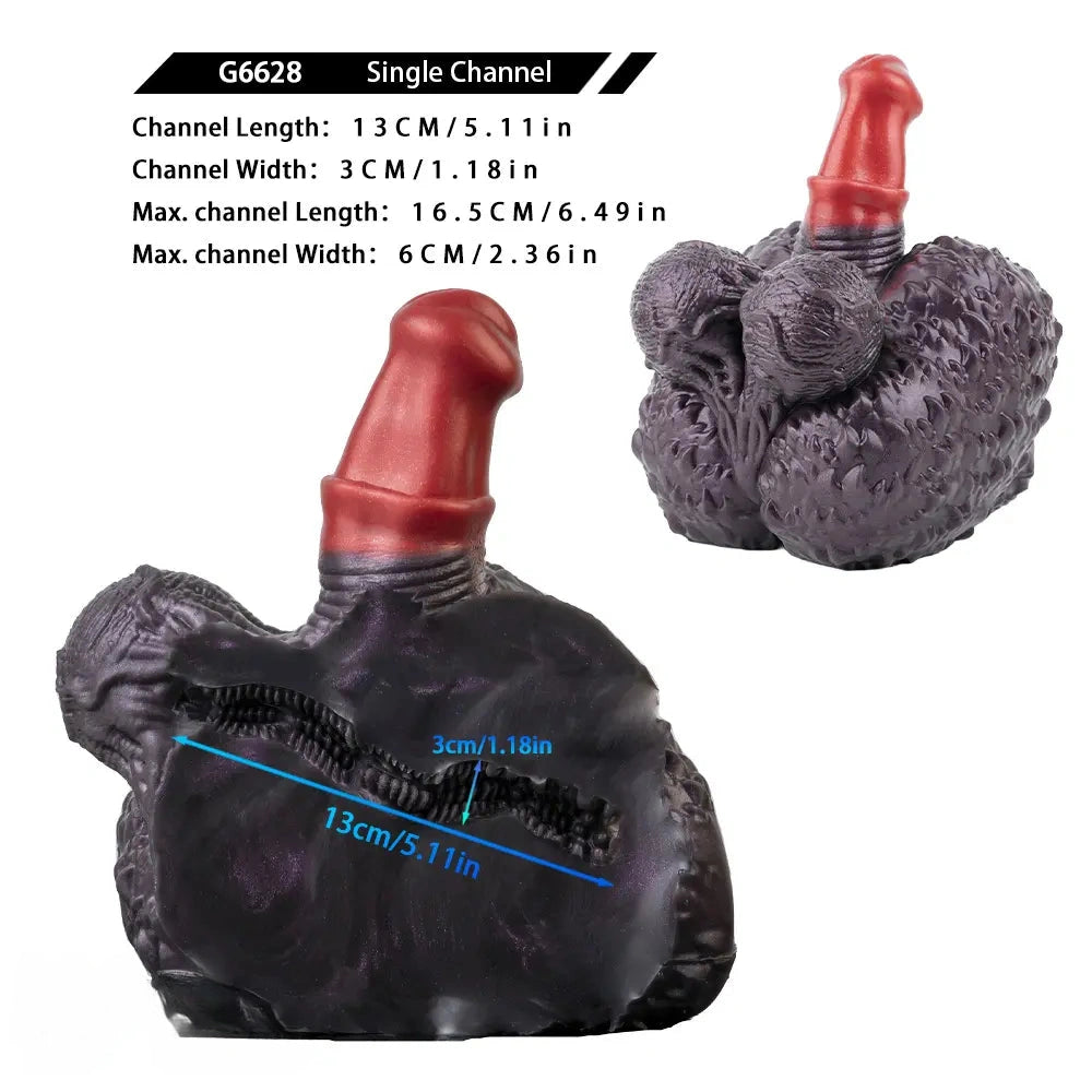 8.07in Monkey Penis Silicone Dildo Big Ass Masturbator For Sensory Play