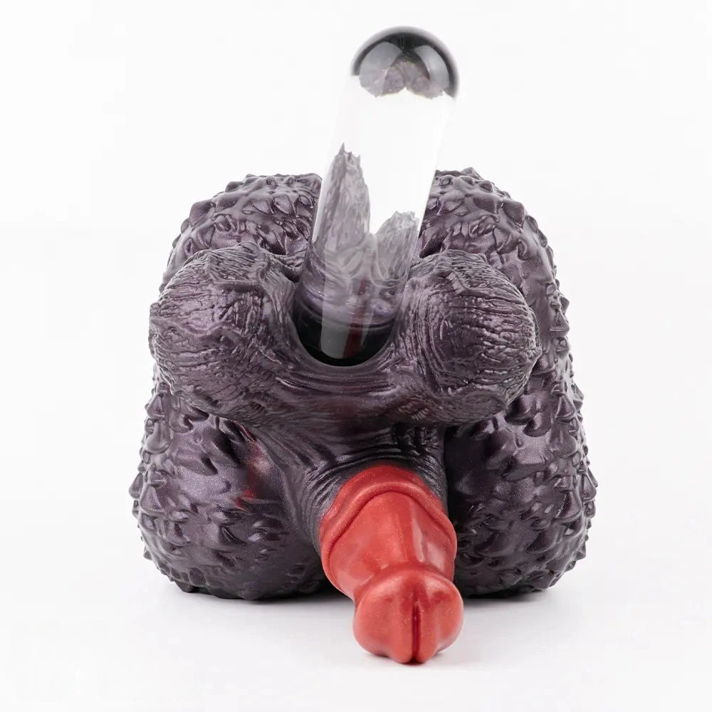 8.07in Monkey Penis Silicone Dildo Big Ass Masturbator For Sensory Play