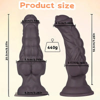 8.07in Muscle Fantasy Silicone Dildo Adult Entertainment Cock Love Toy
