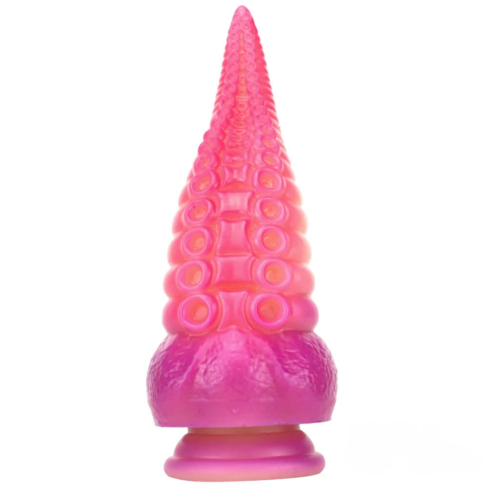 8.07in Octopus Tentacle Animal Fantasy Ombre Thick Dildo