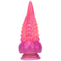 8.07in Octopus Tentacle Animal Fantasy Ombre Thick Dildo