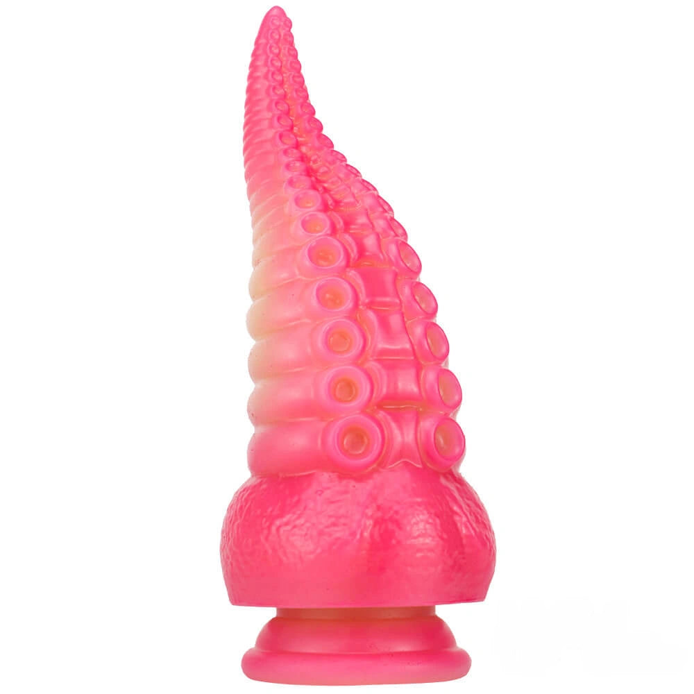 8.07in Octopus Tentacle Animal Fantasy Ombre Thick Dildo
