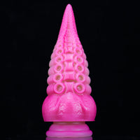 8.07in Octopus Tentacle Animal Fantasy Ombre Thick Dildo