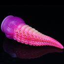 8.07in Octopus Tentacle Animal Fantasy Ombre Thick Dildo