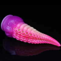 8.07in Octopus Tentacle Animal Fantasy Ombre Thick Dildo