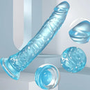 8.07in PVC Suction Cup Dildo Anal Masturbator For G-Spot Anal Game