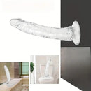 8.07in PVC Suction Cup Dildo Anal Masturbator For G-Spot Anal Game