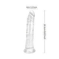 8.07in PVC Suction Cup Dildo Anal Masturbator For G-Spot Anal Game