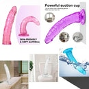 8.07in PVC Suction Cup Dildo Anal Masturbator For G-Spot Anal Game