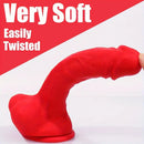 8.07in Real Lifelike Veins Texture Big Silicone Soft Male Female Dildo