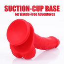 8.07in Real Lifelike Veins Texture Big Silicone Soft Male Female Dildo