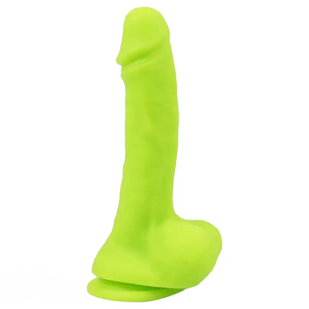 8.07in Real Lifelike Veins Texture Big Silicone Soft Male Female Dildo