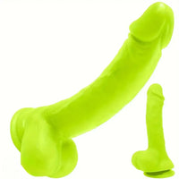 8.07in Real Lifelike Veins Texture Big Silicone Soft Male Female Dildo