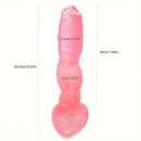 8.07in Realistic Animal Dog Knot PVC Fantasy Dildo For Women Men