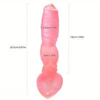 8.07in Realistic Animal Dog Knot PVC Fantasy Dildo For Women Men