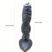 8.07in Realistic Animal Dog Knot PVC Fantasy Dildo For Women Men