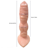 8.07in Realistic Animal Dog Knot PVC Fantasy Dildo For Women Men