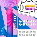 8.07in Realistic Dildo Vibrator 10 Thrusting Modes Consolador For Clit Sex