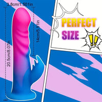 8.07in Realistic Dildo Vibrator 10 Thrusting Modes Consolador For Clit Sex