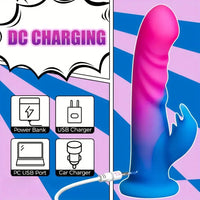 8.07in Realistic Dildo Vibrator 10 Thrusting Modes Consolador For Clit Sex