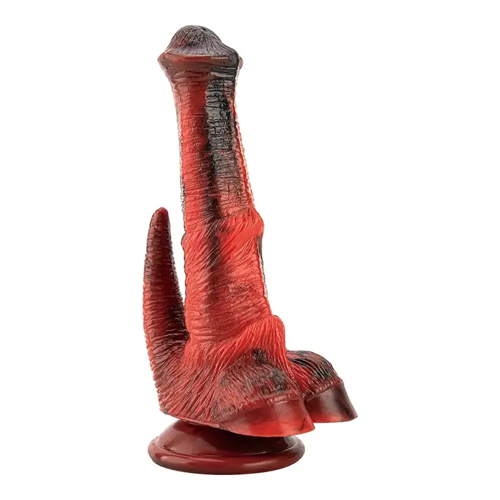 8.07in Realistic Monster-Shaped Silicone Horse Cock Soft Dildo