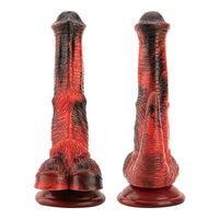 8.07in Realistic Monster-Shaped Silicone Horse Cock Soft Dildo