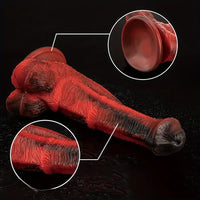 8.07in Realistic Monster-Shaped Silicone Horse Cock Soft Dildo