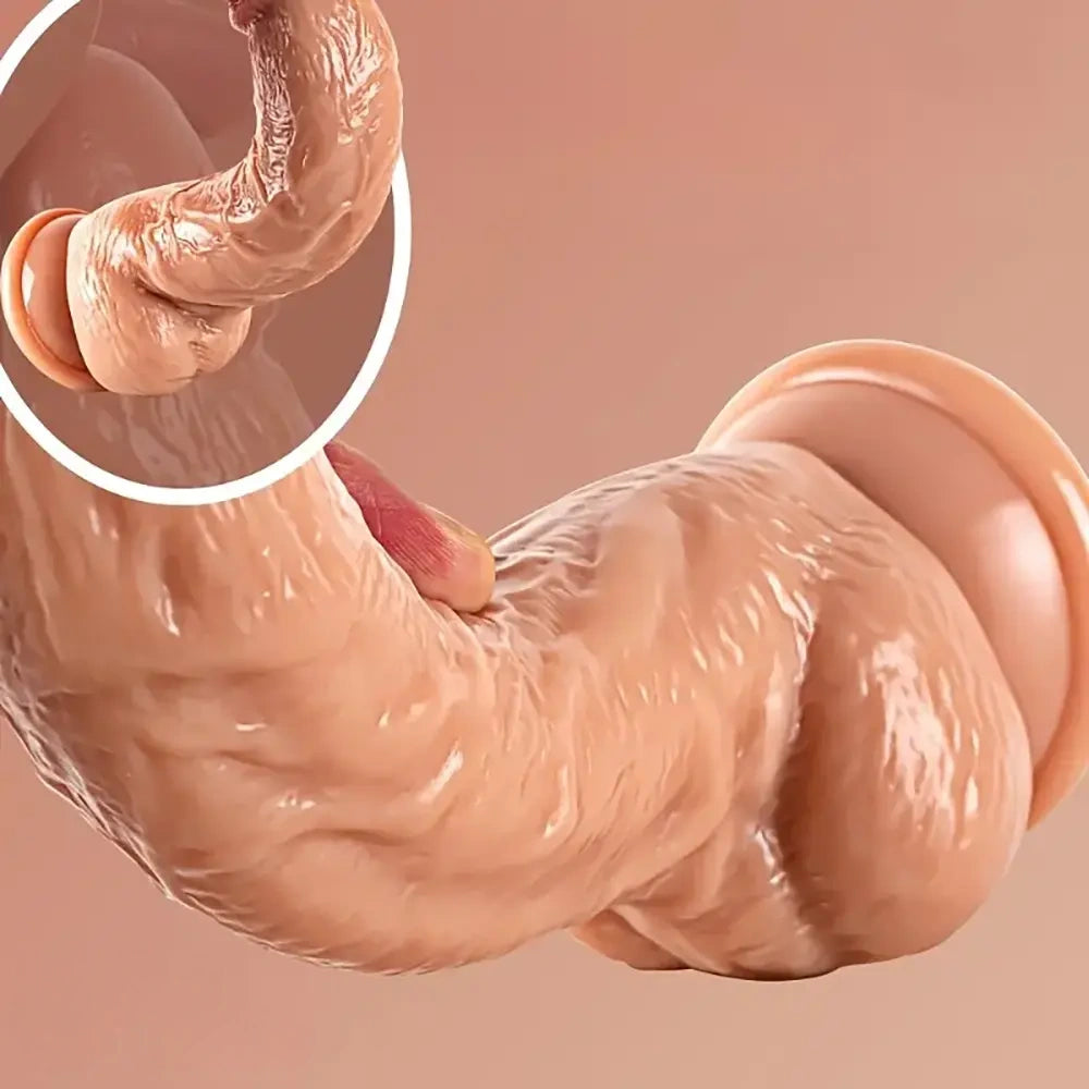 8.07in Realistic PVC Dildo With Suction Cup For G-Spot Stimulation