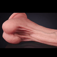 8.07in Realistic Silicone Penis Simulator Soft Fleshy Texture Dildo
