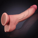 8.07in Realistic Silicone Penis Simulator Soft Fleshy Texture Dildo