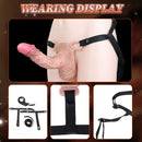 8.07in Realistic Strap on Penis Extender Cock Sleeve Dildo Stretchable Cock Ring