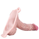 8.07in Realistic Strap on Penis Extender Cock Sleeve Dildo Stretchable Cock Ring